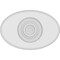 Ekena Millwork Standard Dalton Bullseye Rosette With Rounded Edge, 6"W x 4"H x 1/2"P ROSP060X040X050DAL04 - alternate 4